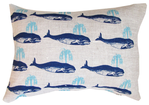 Pod of whales travel pillow.