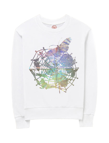 World Wide Web Silver Sweatshirt. – Lucky Fish