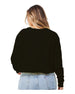 Coiled Snake Raw Cropped Sweatshirt.