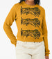 Leaping Tigers on Mustard Sweatshirt