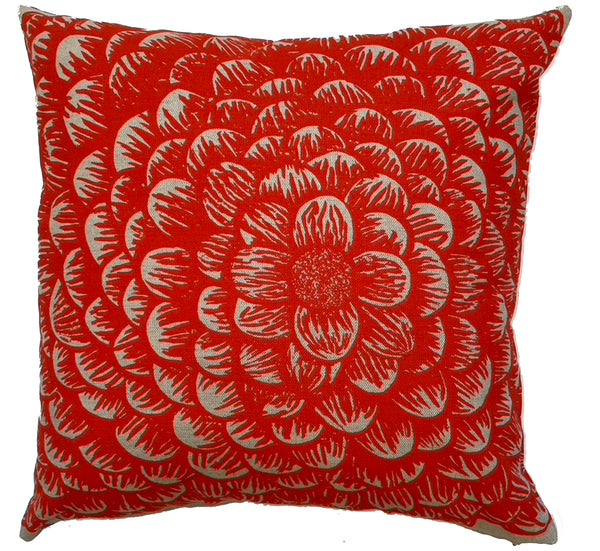 Flower, Flower Linen Cushion Cover.