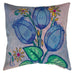 Three Tulips  Painted Pillow.
