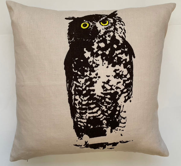 Wise Old Owl Cushion Cover.