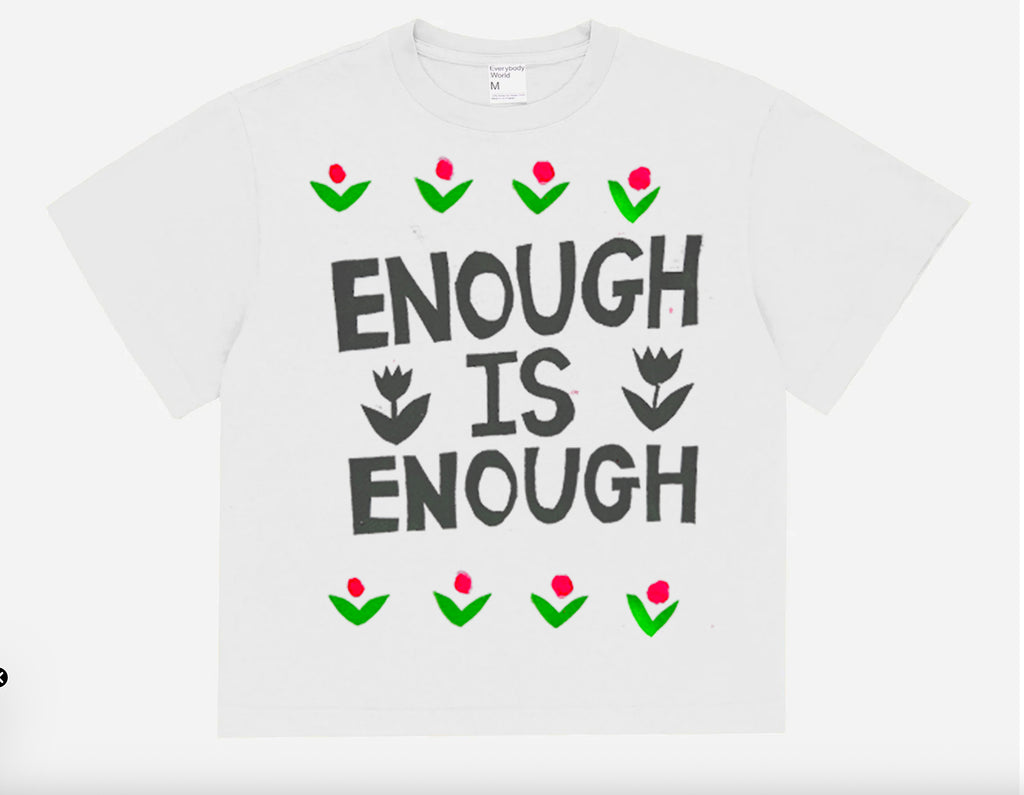 Enough is Enough!  Boxy White Trash T-shirt