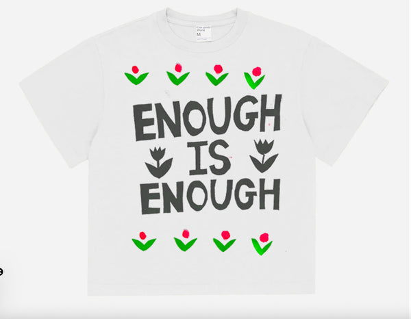 Enough is Enough!  Boxy White Trash T-shirt