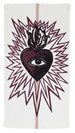 Deep Purple Burning Love Tea Towel