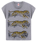 Leaping Tigers Grey Muscle Shirt