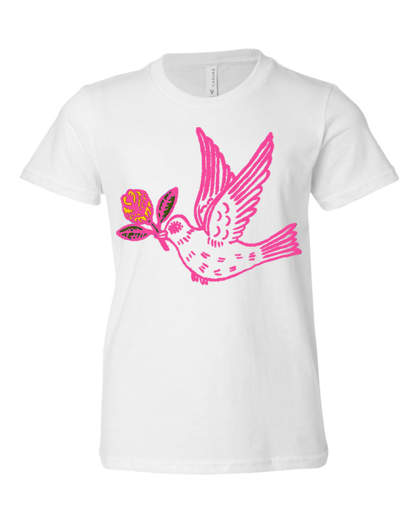 Pink Peace and Love Dove