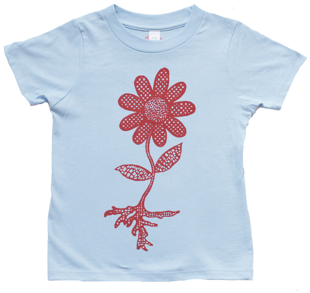 Flower Power. For earthy babes. Organic cotton tee.