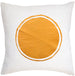 Golden Sunshine on White Denim pillow