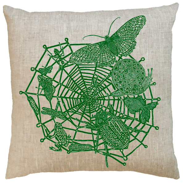 World wide Spiderweb cushion cover.