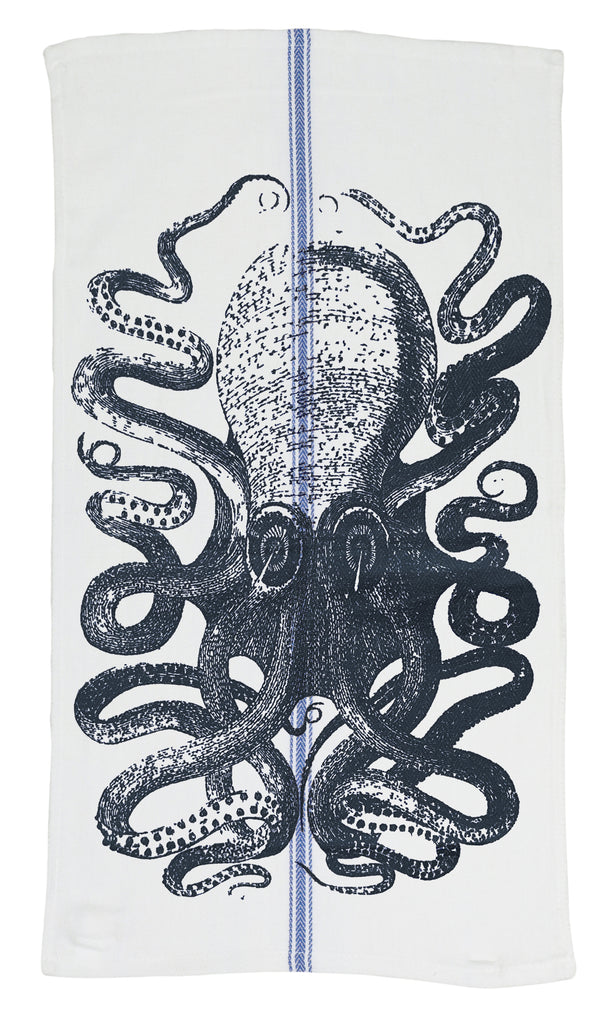 Dark Octopus Teatowel