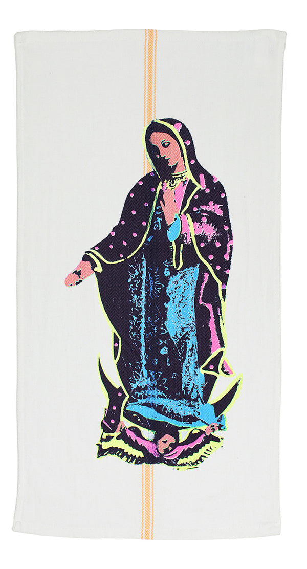 "The Virgin in all her colors"  Tea Towel